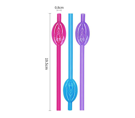 Pajita de Vagina Pack de 9