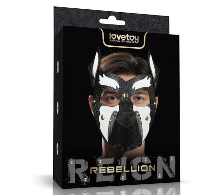 Máscara Cachorro Rebellion Reign Howl Blanco