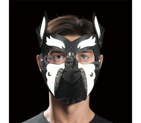 Máscara Cachorro Rebellion Reign Howl Blanco