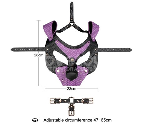 Máscara Perrito Rebellion Reign Wicked