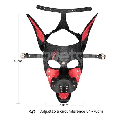 Máscara Cachorro Rebellion Reign Scarred Alpha Rojo