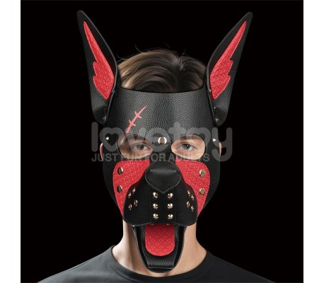 Máscara Cachorro Rebellion Reign Scarred Alpha Rojo