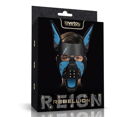 Máscara Cachorro Rebellion Reign Scarred Alpha Pup Azul