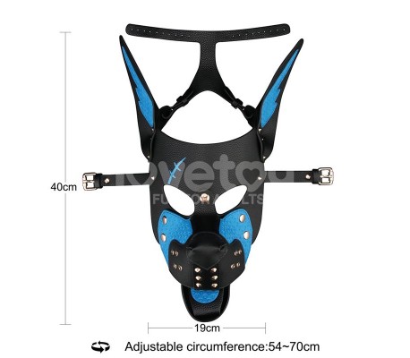 Máscara Cachorro Rebellion Reign Scarred Alpha Pup Azul