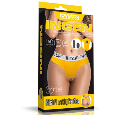 Braguita Abierta con Bala Vibradora y Control Remoto Talla M