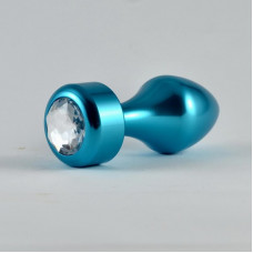 Plug Anal Azul Rosebud con Joya