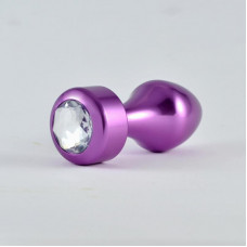 Plug Anal Púrpura Rosebud con Joya