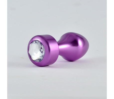Plug Anal Púrpura Rosebud con Joya