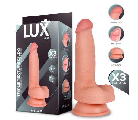 Hans Dildo Triple Densidad con Testículos 7.2