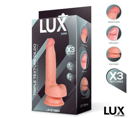 Hans Dildo Triple Densidad con Testículos 7.2