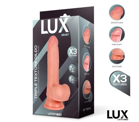 Brant Dildo Triple Densidad con Testículos 7.6