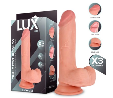 Max Dildo Triple Densidad con Testículos 8.2