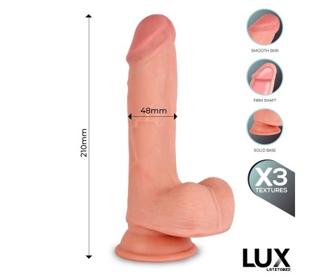 Max Dildo Triple Densidad con Testículos 8.2
