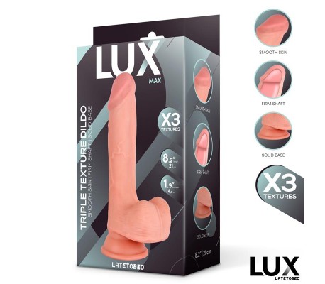 Max Dildo Triple Densidad con Testículos 8.2