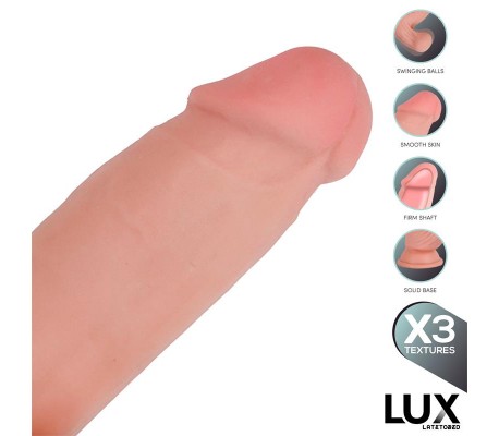 Paul Dildo Triple Densidad con Testículos Oscilantes 8.2