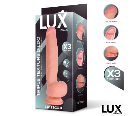 Klaus Dildo Triple Densidad con Testículos 9.4