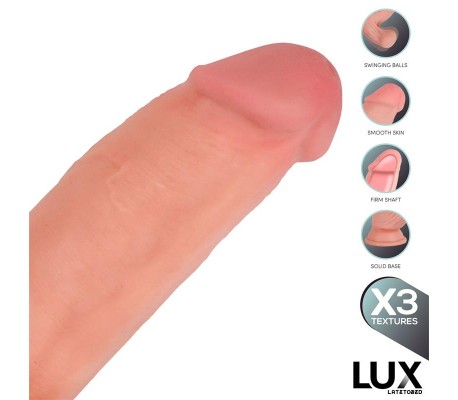 Bernd Dildo Triple Densidad con Testículos Oscilantes 9.2