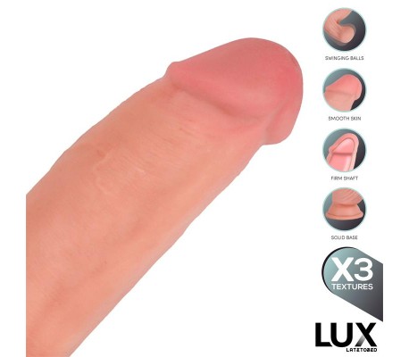 Dirk Dildo Triple Densidad con Testículos Oscilantes 10