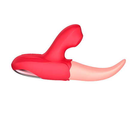 Estimulador Doble con Lengua y Pulsación