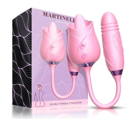Martinella Lengua Estimuladora Clítoris y Huevo con Thrusting