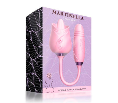 Martinella Lengua Estimuladora Clítoris y Huevo con Thrusting