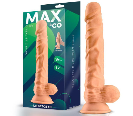 Clint Dildo Realista con Testículos Natural 9.8