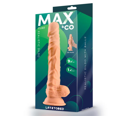 Clint Dildo Realista con Testículos Natural 9.8