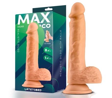 Dean Dildo Realista con Testículos 8.5 Natural