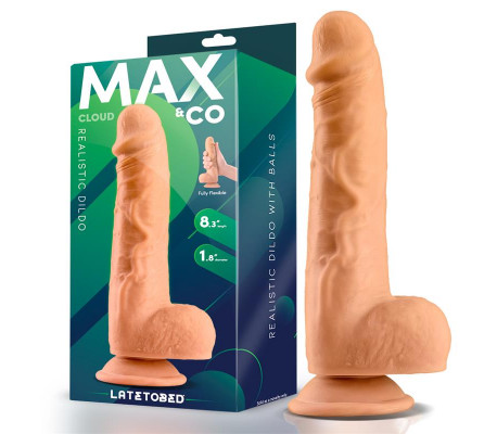 Cloud Dildo Realista con Testículos 8.3 Natural