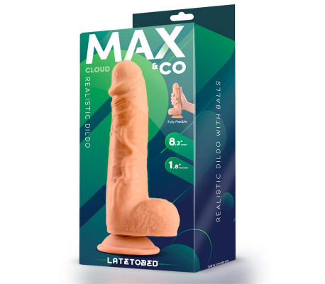 Cloud Dildo Realista con Testículos 8.3 Natural