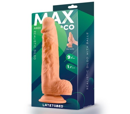 Andi Dildo Realista con Testículos 9.1 Natural