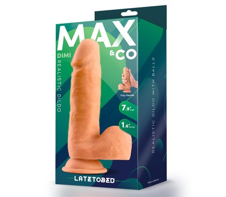 Dimi Dildo Realista con Testículos 7.9 Natural