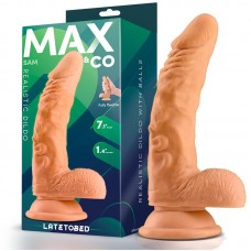 Sam Dildo Realista con Testículos 7.1 Natural