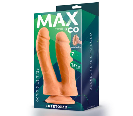 Twin Dildo Doble Realista 7.1 Natural