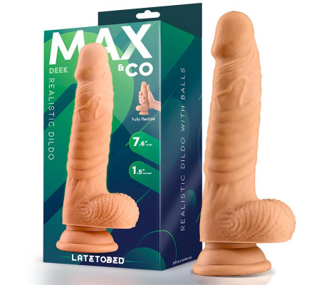 Deek Dildo Realista con Testiculos 7.6 Natural