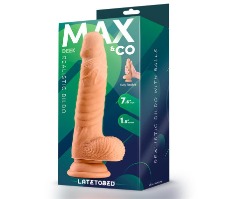 Deek Dildo Realista con Testiculos 7.6 Natural