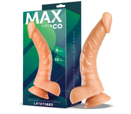 Kurt Dildo Realista con Testículos Natural 9,4 - 24 cm