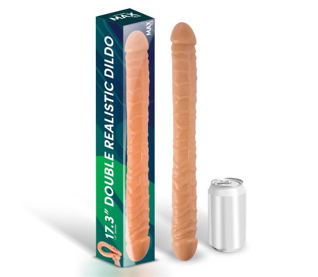 Trent Dildo Doble Realista Natural 17,3 - 44 cm