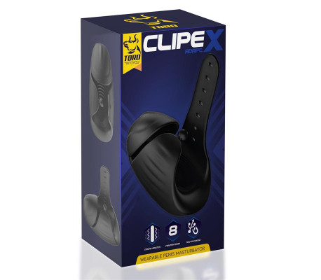 Clipex Masturbador Masculino Ajustable con Sistema de Clip Silicona Premium USB Magnético