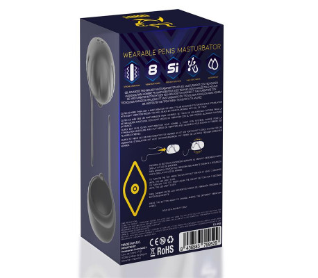 Clipex Masturbador Masculino Ajustable con Sistema de Clip Silicona Premium USB Magnético