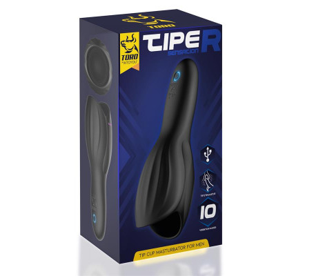 Tiper Copa Masturbadora para el Pene Silicona USB