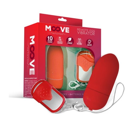 Huevo Vibrador con Control Remoto Rojo