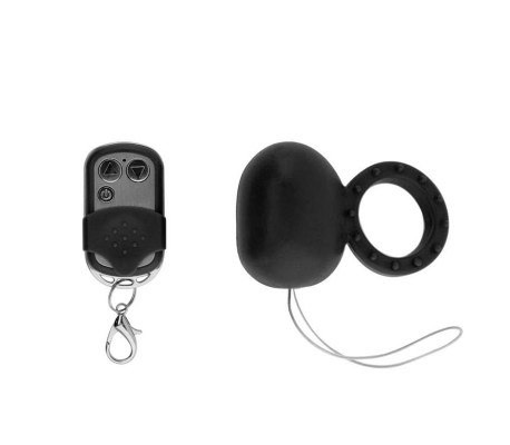 Anillo Vibrador con Control Remoto Negro