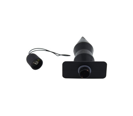Plug Anal con Vibración y Control Remoto Negro