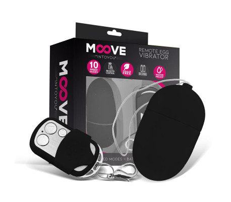 Huevo Vibrador con Control Remoto Tamaño Mediano Negro