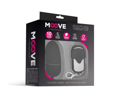 Huevo Vibrador con Control Remoto Tamaño Mediano Negro