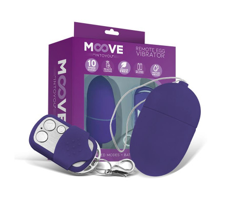 Huevo Vibrador con Contol Remoto Tamaño Mediano Púrpura