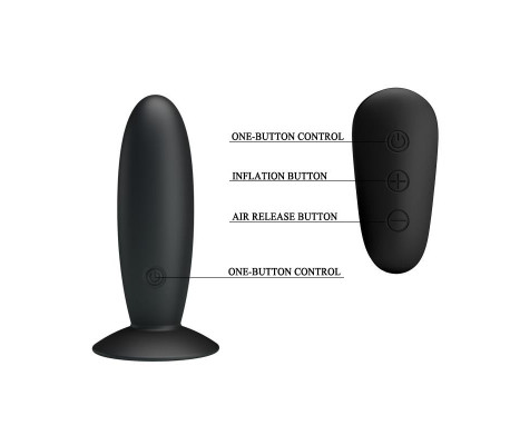 Mr. Play Plug Anal con Vibración y Control Remoto USB