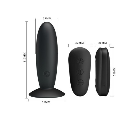 Mr. Play Plug Anal con Vibración y Control Remoto USB