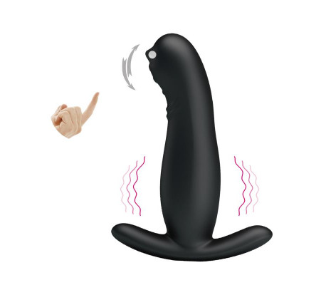 Masajeador Prostático con Vibración y Finger